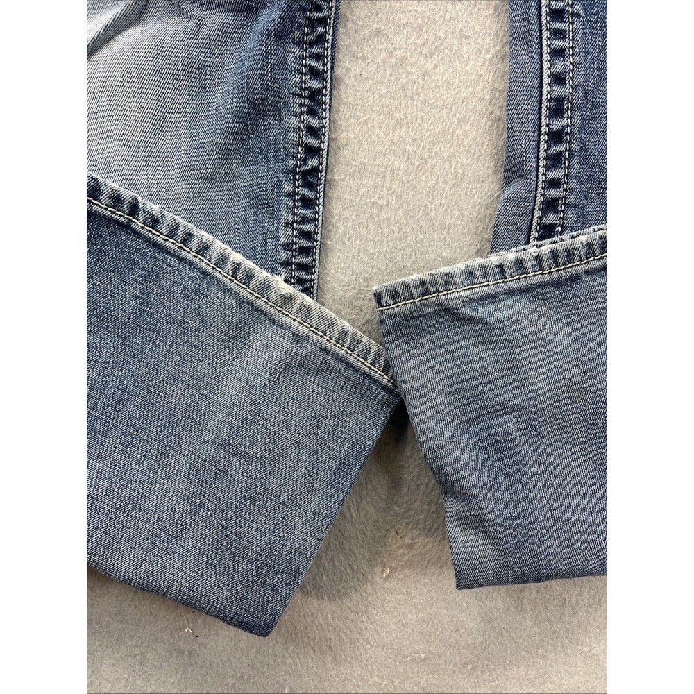 Ariat M7 Jeans Mens 35x32 Blue Rocker Straight Leg Denim Medium Wash Western - Picture 13 of 16